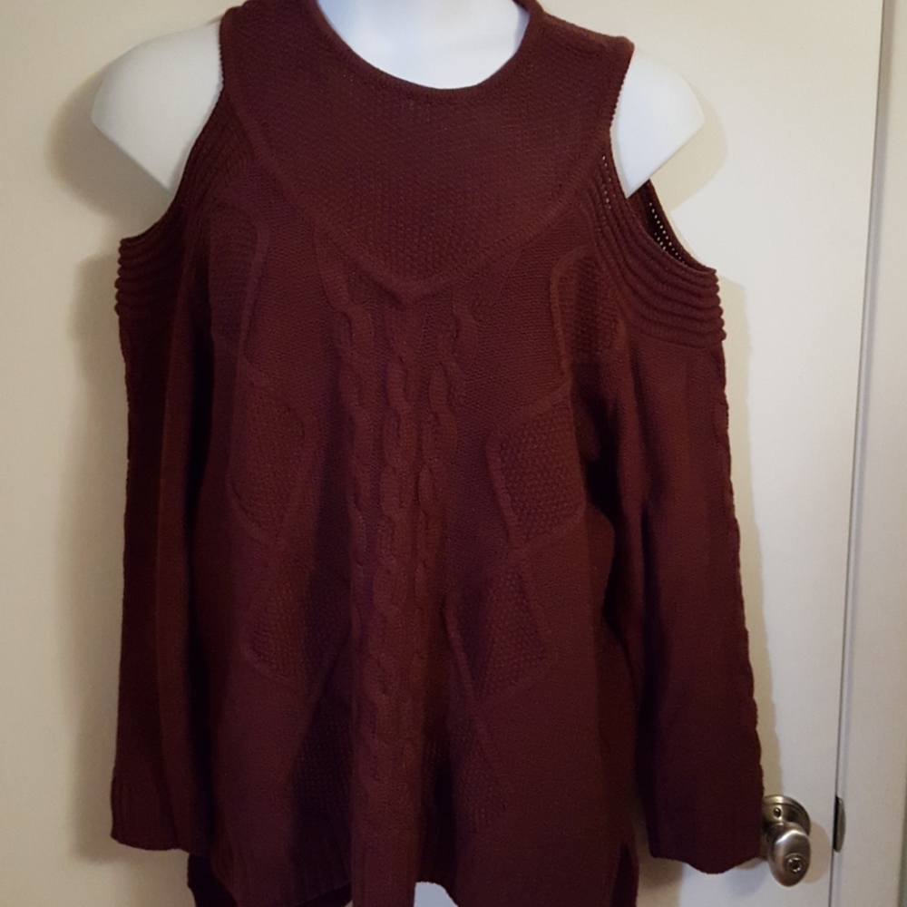 Cold Shoulder Sweater